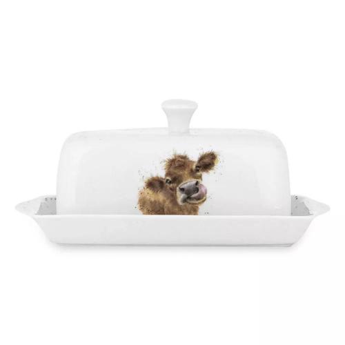 Маслёнка 18,2х10 см Royal Worcester Забавная фауна Буренка белая