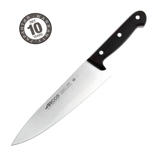 Нож поварской 20 см Arcos Universal черный