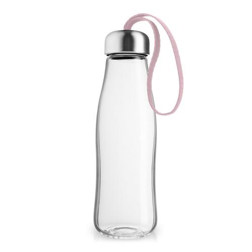 Бутылка стеклянная с ремешком 500 мл Eva Solo ROSE QUARTZ розовая