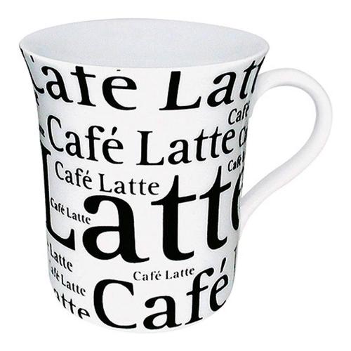 Кружка Café Latte 410 мл Koenitz Coffee-Tea-Chocolate Writing on белая