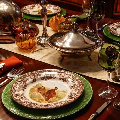 Тарелка закусочная 20 см Spode Woodland белая