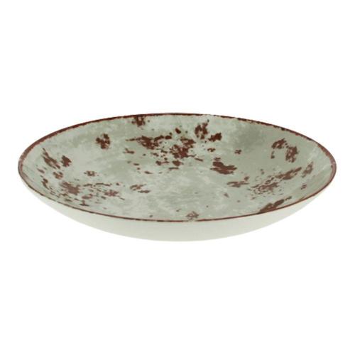 Тарелка RAK Porcelain Peppery Coupe круглая глубокая 1,9 л, d 30 см, серый цвет