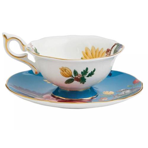 Чайная пара 140 мл Wedgwood Wonderlust белая