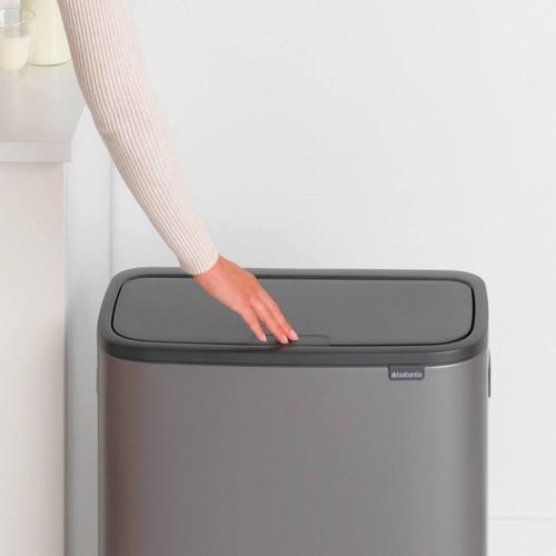 Мусорный бак 2x30 л Brabantia Bo Touch Bin серый