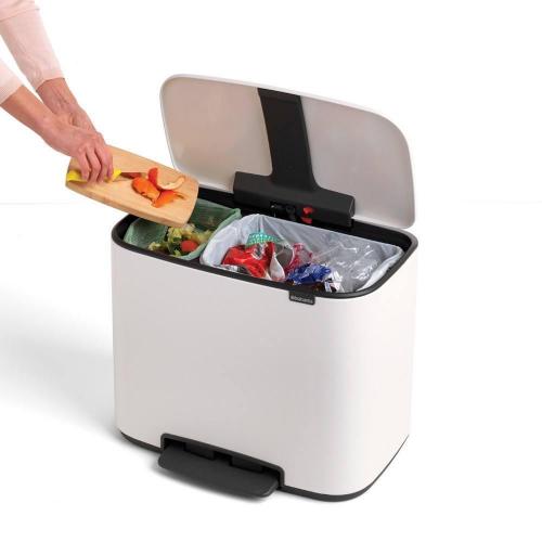 Мусорный бак 34 л Brabantia Bo Pedal Bin белый