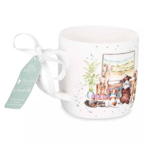 Набор кружек Royal Worcester Забавная фауна Вечерний сеанс белый 6 пр