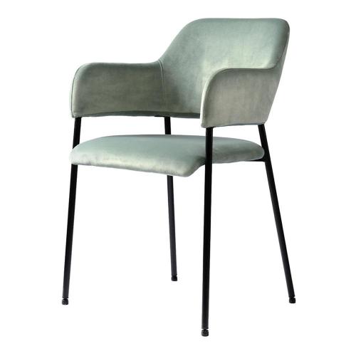 Обеденный стул 53х52 см Bergenson Bjorn Wendy серо-зеленый