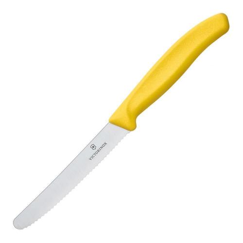 Нож для томатов 11 см Victorinox Swiss Classic желтый