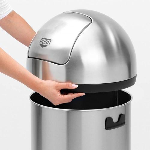 Мусорный бак 60 л Brabantia Push Bin стальной