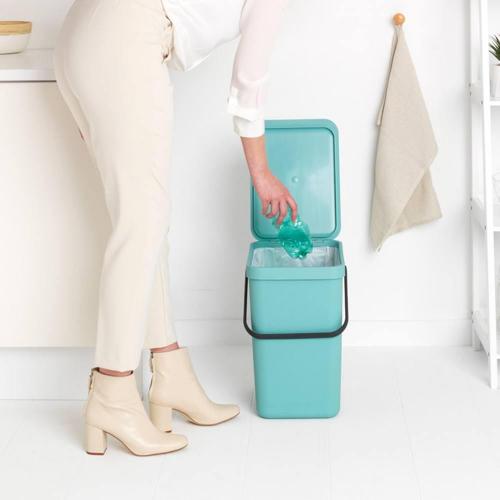 Мусорное ведро 25 л Brabantia Sort&Go мята