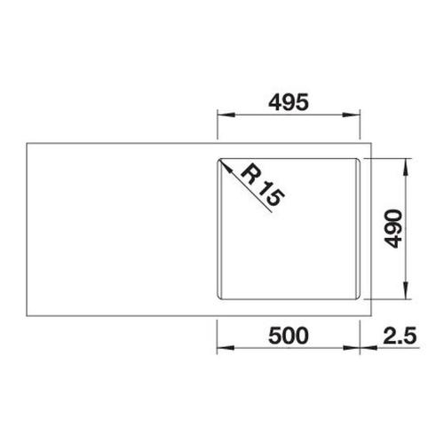 Кухонная мойка 51,5 см Blanco Naya 5 кофе - 5 фото