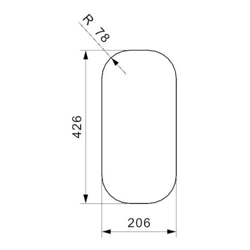 Кухонная мойка 20,5 см Reginox Comfort L 18 4018 Lux OKG полированная нержавеющая сталь