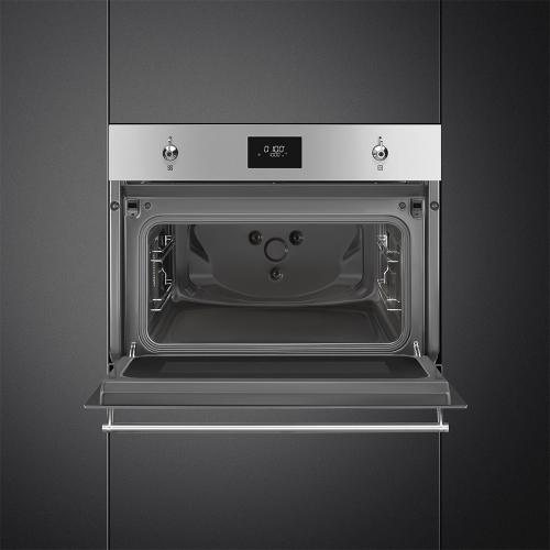 Микроволновая печь 59,7х45,4 см SMEG Classica SO4301M0X стальная