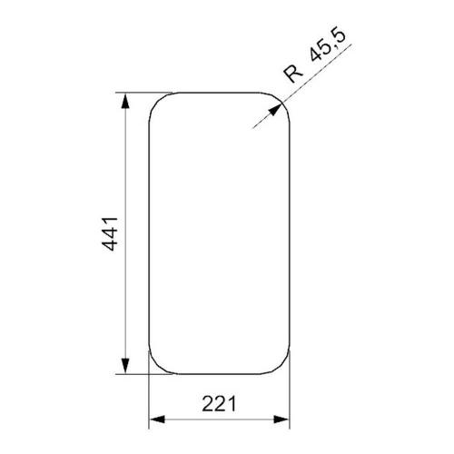 Кухонная мойка 22 см Reginox Elite Ohio L 18x40 Matt OKG матовая нержавеющая сталь