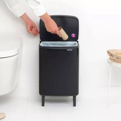 Ведро для мусора 12 л Brabantia Bo Hi черное