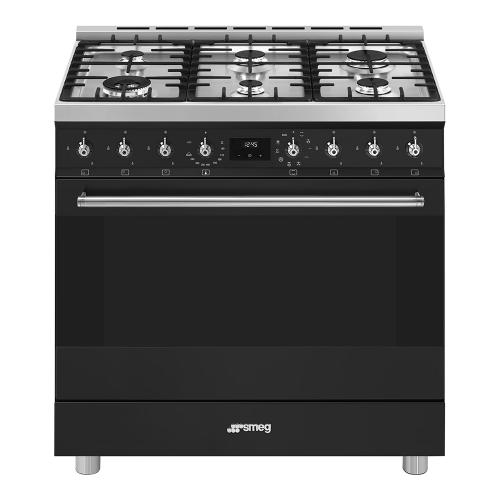 Варочный центр 90х90 см SMEG Classica C9GMMB2 черный