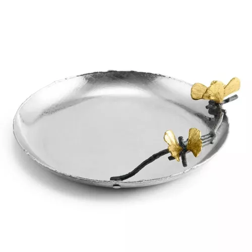 Сервировочное блюдо 23,5х21 см Michael Aram Butterfly Ginkgo стальное