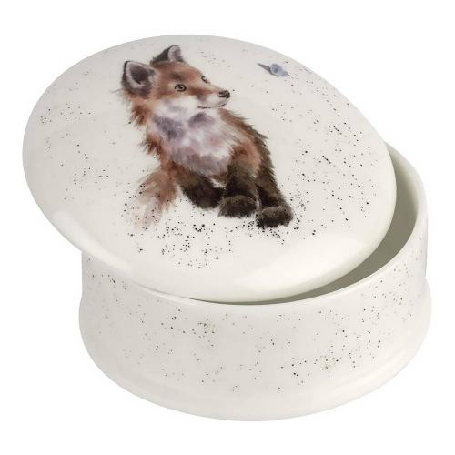 Шкатулка 8,5 см Royal Worcester Забавная фауна белая