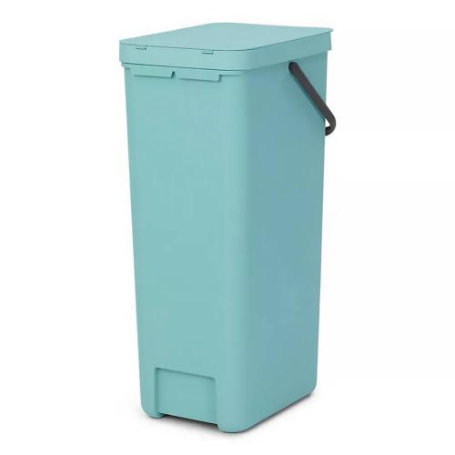 Ведро для мусора 40 л Brabantia Sort&Go голубое