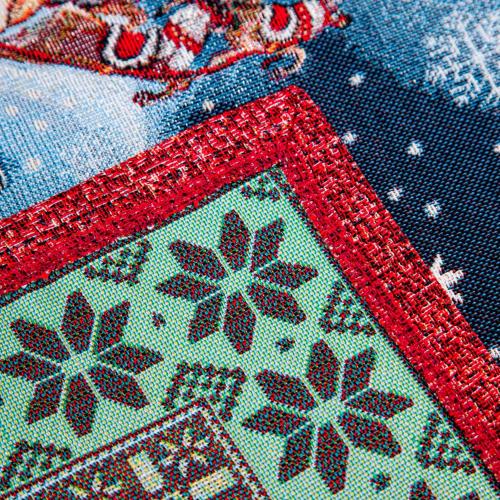 Скатерть 100х100 см Mix&Match Новогодний гость красная