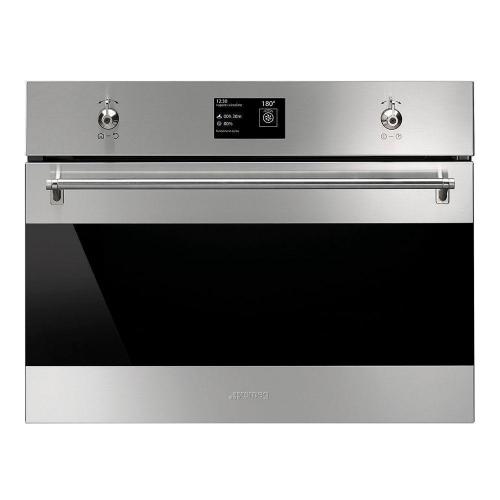 Комбинированный духовой шкаф 60 см Smeg Classica SF4303WVCPX серебристый