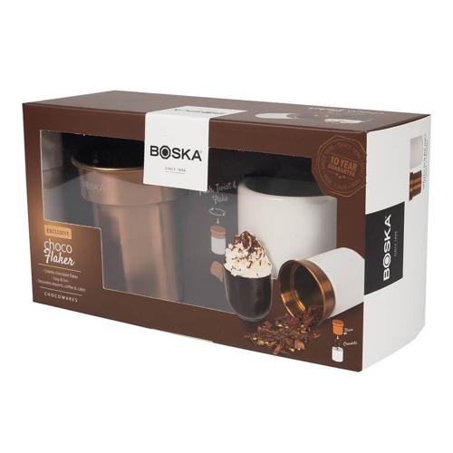 Терка для шоколада с контейнером 7х7х10 см Boska Chocowares белая