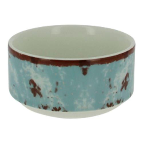 Салатник RAK Porcelain Peppery круглый штабелируемый 300 мл, d 10 см, голубой цвет