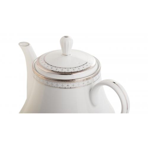Чайник заварочный 1,1 л Noritake Rochester Platinum белый