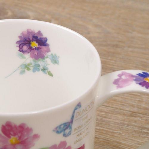 Кружка 350 мл Dunoon Orkney Floral Shimmer розовая