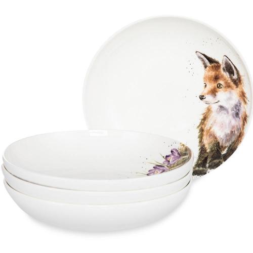 Набор тарелок для пасты Royal Worcester Забавная фауна белый 4 пр