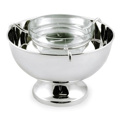 Икорница 19 см Edzard Пальма стальная