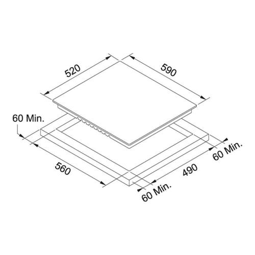 Электрическая варочная панель 59х52 см Franke Smart FHR 604 C T WH белая