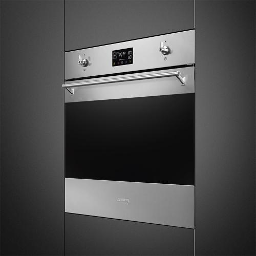 Электрический духовой шкаф 59,7 см Smeg Classica SOP6302S2PX стальной