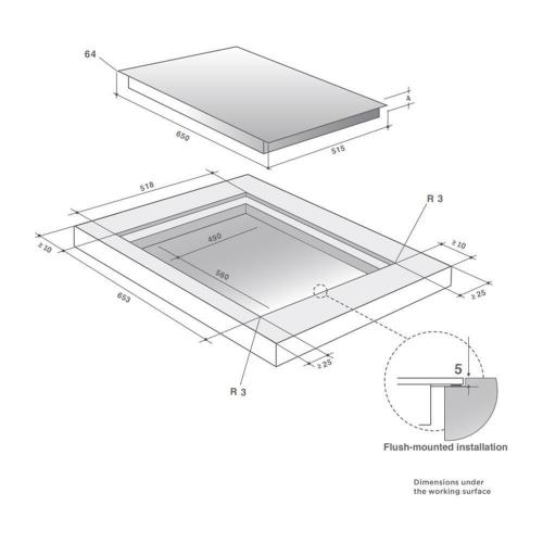 Индукционная варочная панель De Dietrich Iron Grey DPI7686GP