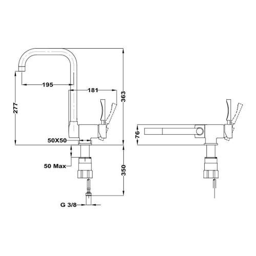 Смеситель Teka Total MTP 984 хром