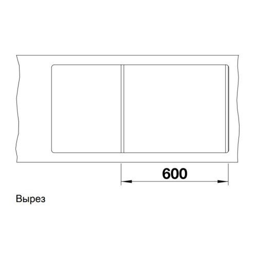 Кухонная мойка 99 см Blanco Metra 6 S-F антрацит - 3 фото