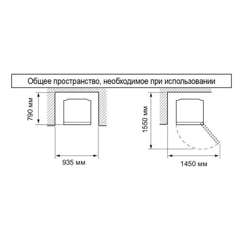 Холодильник 86,5х74 см Sharp Grand Top красный