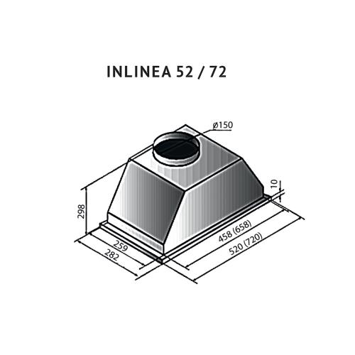 Встраиваемая вытяжка 52 см Kuppersberg Inlinea 52 White белая