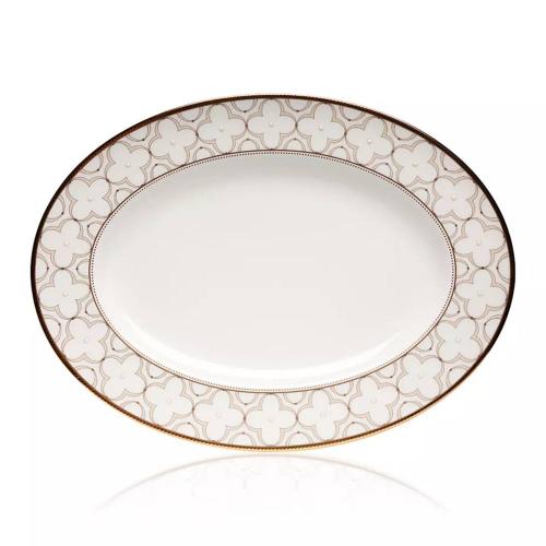 Обеденный сервиз на 6 персон Noritake Trefolio Gold белый 20 пр