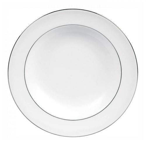 Тарелка суповая 23 см Wedgwood Vera Wang Blanc Sur Blanc