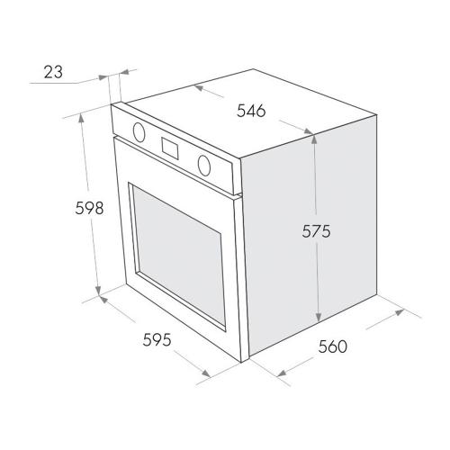 Газовый духовой шкаф 60 см Maunfeld MGOG.673B черный