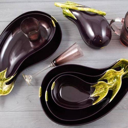 Салатник 46,5 см Bordallo Pinheiro Aubergine