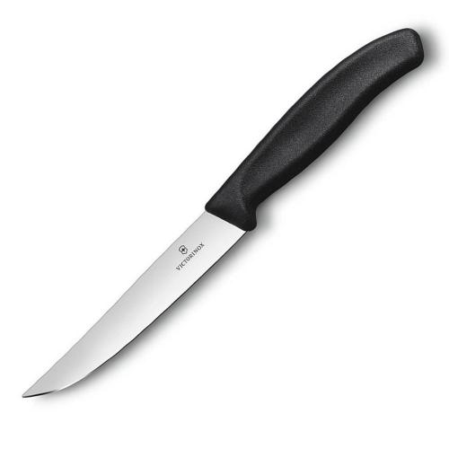 Нож для стейка и пиццы 12 см Victorinox Swiss Classic Gourmet черный