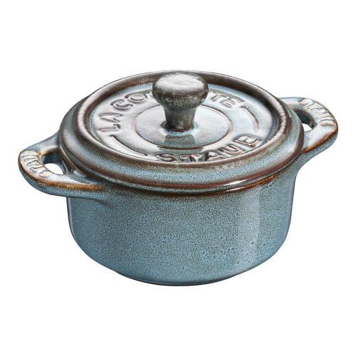 Мини-кокот керамический 10х7,4 см 2 л Staub La Cocotte синий