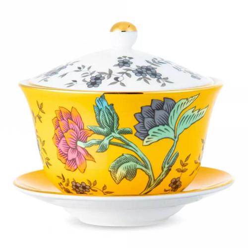 Чайная пара 150 мл Wedgwood Wonderlust желтая