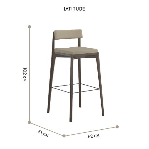 Набор барных стульев Latitude Aska бежевый 2 пр