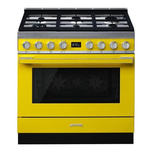 Варочный центр 90 см Smeg Portofino CPF9GPYW жёлтый