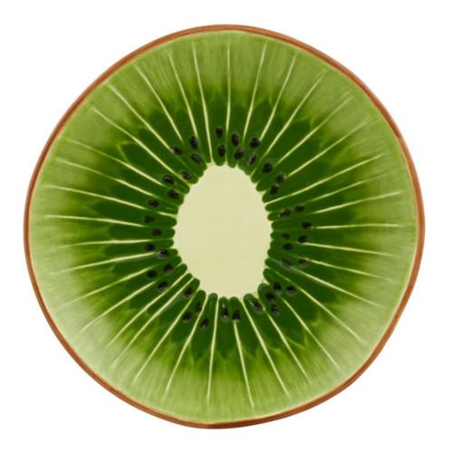 Тарелка десертная 21х2,7 см Bordallo Pinheiro Tropical Fruits зеленая