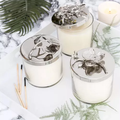 Свеча 9,5 см Michael Aram White Orchid прозрачная