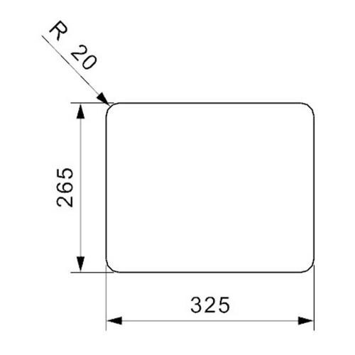 Кухонная мойка 34 см Reginox Comfort R18 2330 Lux OSK полированная нержавеющая сталь